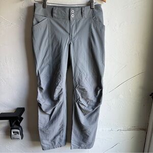 REI‎ Screeline Trail Pants Mid Rise Size 4P Quick Drying Snap Button Cuffs